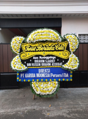 Papan Bunga Duka di Tanjung Palas Tengah
