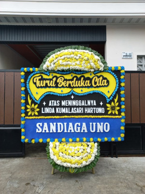 Papan Bunga Duka di Tanjung Palas Tengah
